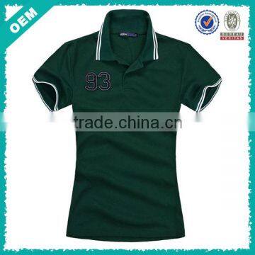 Embroidery Fitted Polo Shirts For Women (lyt-060057)