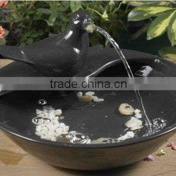 Ceramic Dove Solar Fountain