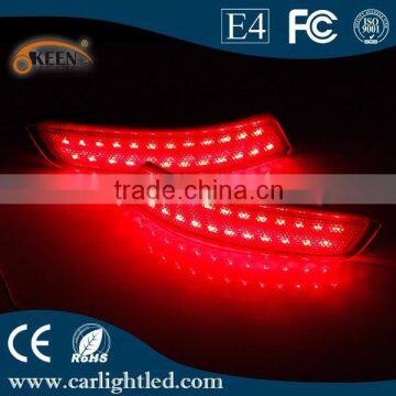 dc 12V with Brake and Turn Signal Function 4 line LED Tail Light Rear Bumper Reflector Lamp for 2014 Toyota Corolla