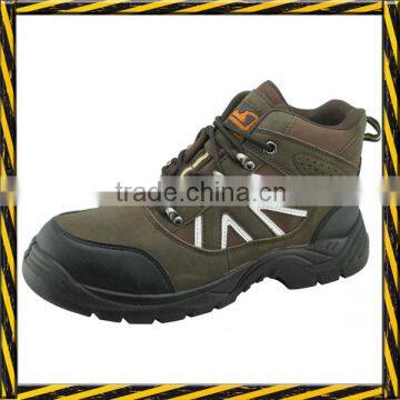 Hot sales PU nubuck leather PU sole miller steel brand safety shoes