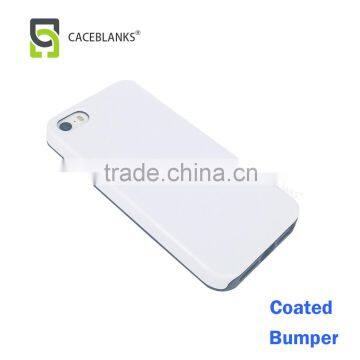Factory Supplier Sublimation Case 3d Film Sublimation Bumper Phone Case High Quality Coated Case for Iphone5 6 Plus Coating