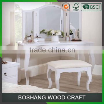 European Style Elegant Wooden Dressing Table