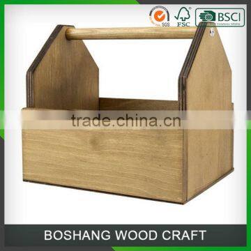 Supply Restaurant Plywood Wooden Crate Holder