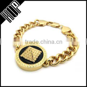 Hip Hop Egyptian Pyramid 3D Bracelet