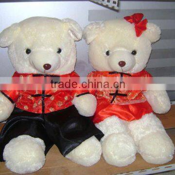 plush bear lovers toy with tang dress