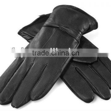 New style christmas sheepskin men's leather gloves for warm