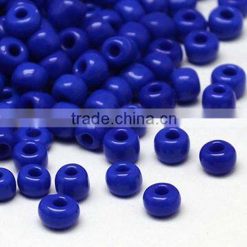 6/0 Solid Color Glass Seed Beads, Loose Micro Beads, about 5000pcs/pound(SEED-A017-6-48)