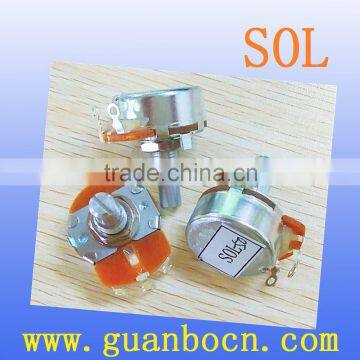 SOLgold aluminum wirewound resistor-24mm Potentiometers Rotary Potentiometers resistor wirewound potentiometer