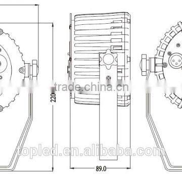 6pcs* 2 In1 DMX Cool White LED Par Lighting photo-2