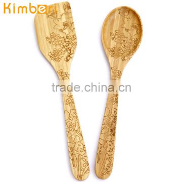 equisite flower larser carving newest bamboo tableware