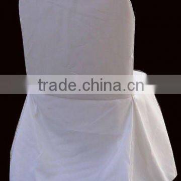 Pleated polyester banquet chair cover with pleats for wedding