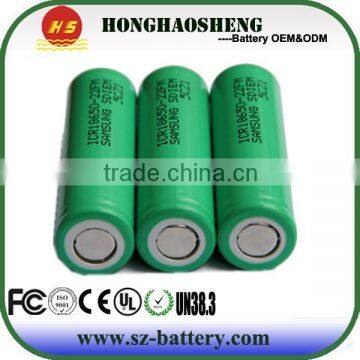 Samsung 3.7v ICR battery 22FM 2200mah 18650 batteries