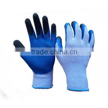 10Gauge Blue Latex Coated Construction Work Glove Latex Labor Gloves