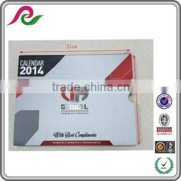 High quality custom logo with spot UV Printing calendar