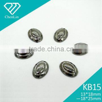 Kb15 Oval Nest 13*18 18*25mm Flat Back Sew on Acrylic Rhinestones Fashion Decoration, Craft Making, Garment Bags Accessories