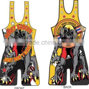 youth cheap cool dry custom kids wrestling singlet