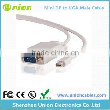 Mini DisplayPort Thunderbolt to VGA Coverter Cable For Macbook Projector