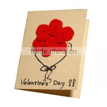 Paper card for valentine's day