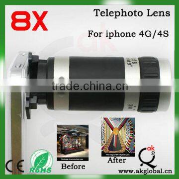 Factory supply 8X telephoto zoom lens for mobile phone