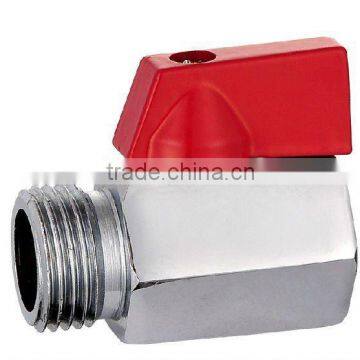 chrome-plated brass mini ball valve