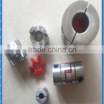 aluminium material of spider jaw coupling