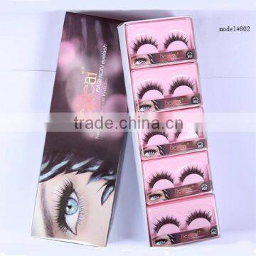 high quality 100% real human hair eyelashes own brand eyelashes mink strip eyelashes