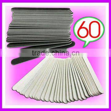 60pcs Nail Sanding File Buffer Crescent + Buffing Block HN1173