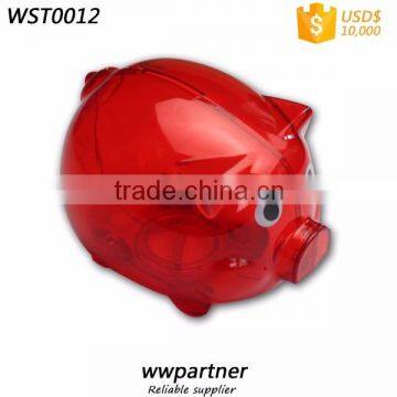 Custom Plastic piggy bank for Promotion