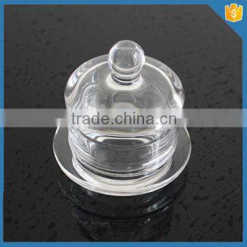 LXHY-CE0825 Glss Butter Dish Dome Covered Butter Dish / Cheese Ball Dish photo-3