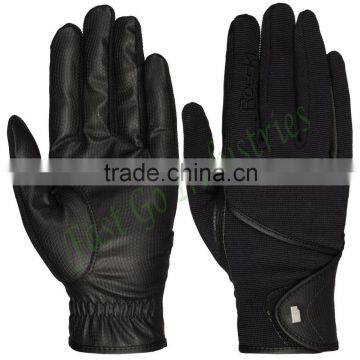 Very good quality stretch fabric horse riding gloves,equestrian horse riding gloves