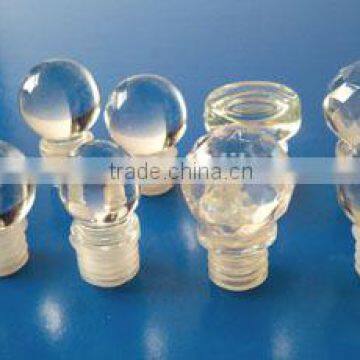 Glass top cap with silicon inner