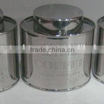 Stainless Steel Oval Canister