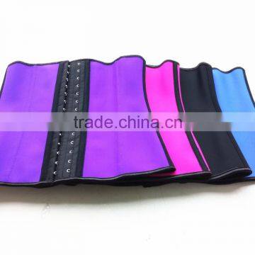 Ann Chery Fajas Colobinana 3 Hook 9 Steel Bones Woman Sport Latex Waist Trainer,Corset Waist Cincher photo-4