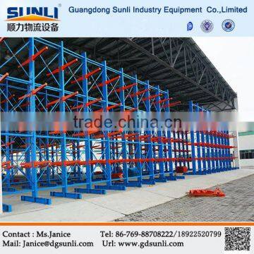 Double Side Cantilever Arm Steel Bar Tube Rack System