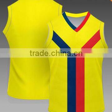 China Newest Design Yellow Basketball Jersey Wholesale