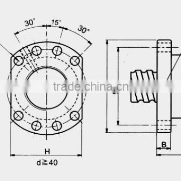 Size Table of DFU Ball Screws