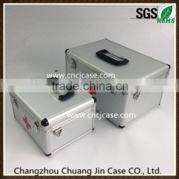 Silver diamond pattern aluminum medical box