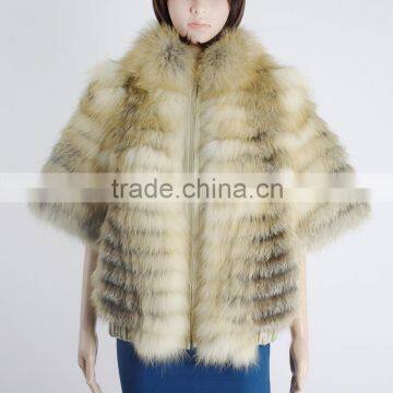 Winter Quality Woman Design Clothes gold Fox Fur Coat foxfur coat high quality KZ150093