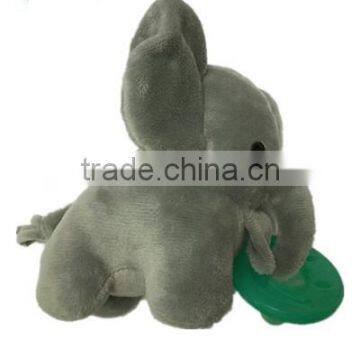 2016 hot sales new design elephant Silicone Baby toy pacifier animal pacifiers