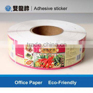 clear coated paper sticker label roll type manufacturer