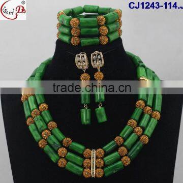 CJ1243(114-118) Africa newest design of the fashion beads jewelry sets for young lady women to party