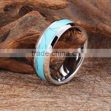 Wedding Engagement Imitation Diamond Stainless Steel Ring 18k White Gold Plated Stainless Steel Jewelry photo-4