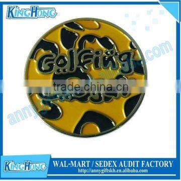 Promotional metal golf ball marker wholesales