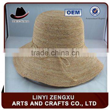 girl hand crochet flower straw hats