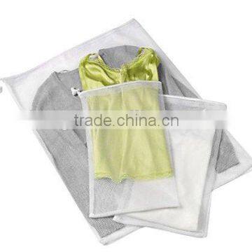 2016 fast selling set 3 drawstring closure Mesh Wash Bag