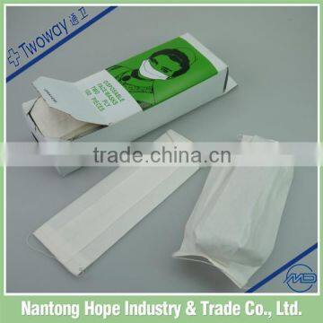 disposable paper face mask with 100pcs packing