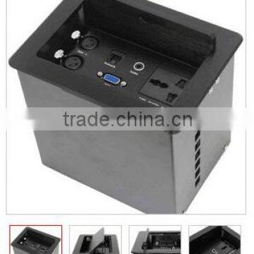 CE RoHS FCC Hidden Tabletop Interconnect Box for Conference System