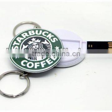 USB card 2GB wholesale, round shape card usb, business usb card pendrive