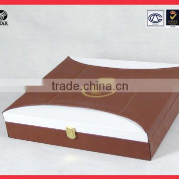 2015 new design luxury leather jewelry gift boxes