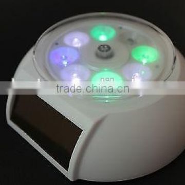 Solar Powered Jewelry Phone Rotating Display Stand Turn Table with LED Light